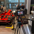 Opedias kamera der filmer på en bil til en messe i hannover tyskland med masentia